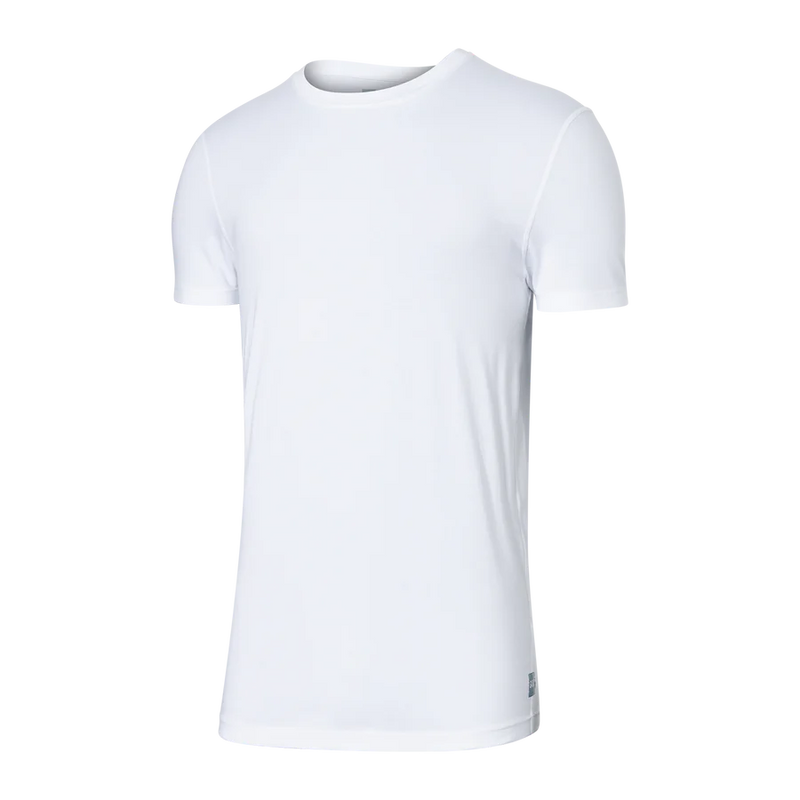 DropTemp™ Cooling Cotton Crew Undershirt- white- SAXX