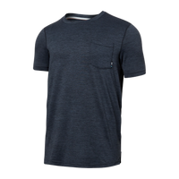 DropTemp™ All Day Cooling Short Sleeve Crew/Turbulence Heather-SAXX