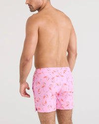 Swim Trunk 5" - Drinko Flamingo Taffy