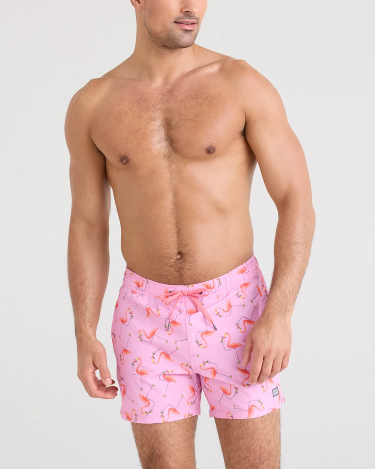 Swim Trunk 5" - Drinko Flamingo Taffy