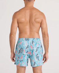 Swim Trunk 5" - Island Tropics Blue
