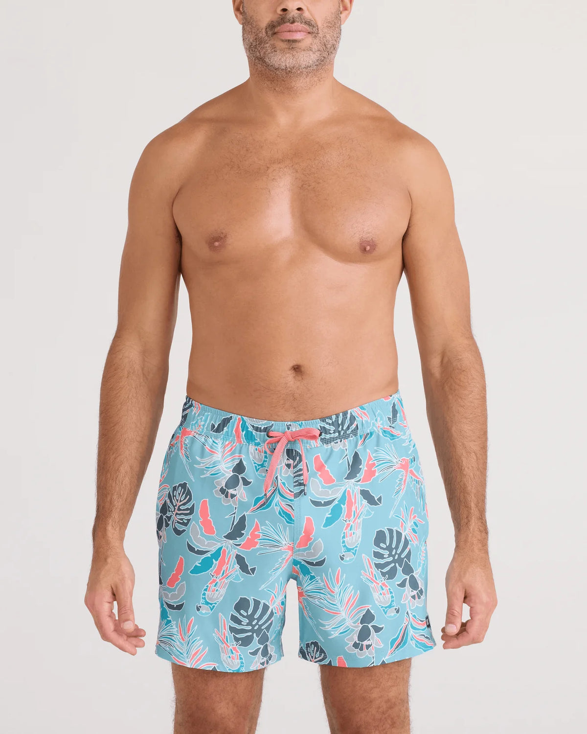 Swim Trunk 5" - Island Tropics Blue