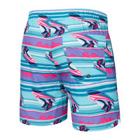 Jetski Stripe- Swim Shorts 5in- SAXX