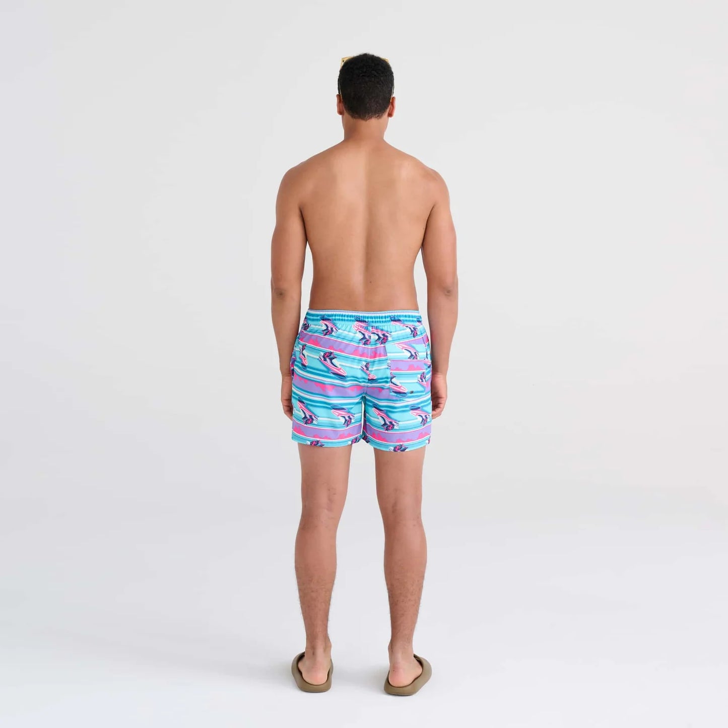 Jetski Stripe- Swim Shorts 5in- SAXX