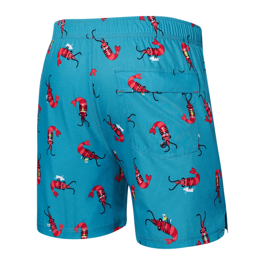 Shrimp Cocktail- Swim Shorts 5in- SAXX