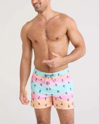 Summer Ombre-Multi Buoy 2N1 Stretch Swim Volley 5" with liner
