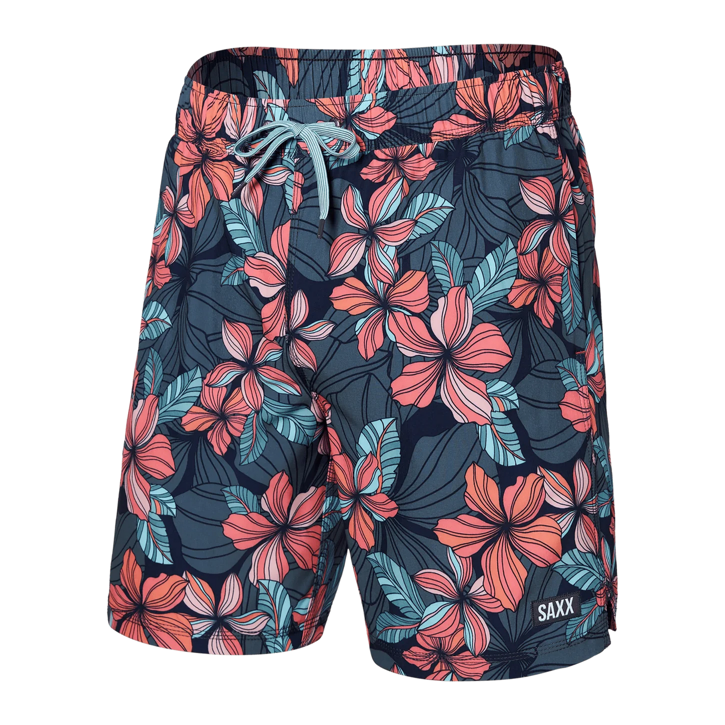 Deep Jungle- Swim Shorts 7in- SAXX