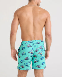 Great Catch/ Surf Blue Swim Shorts 7in- SAXX