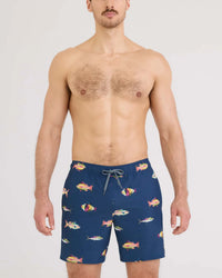Swim Trunk 7" - Gulf Fish