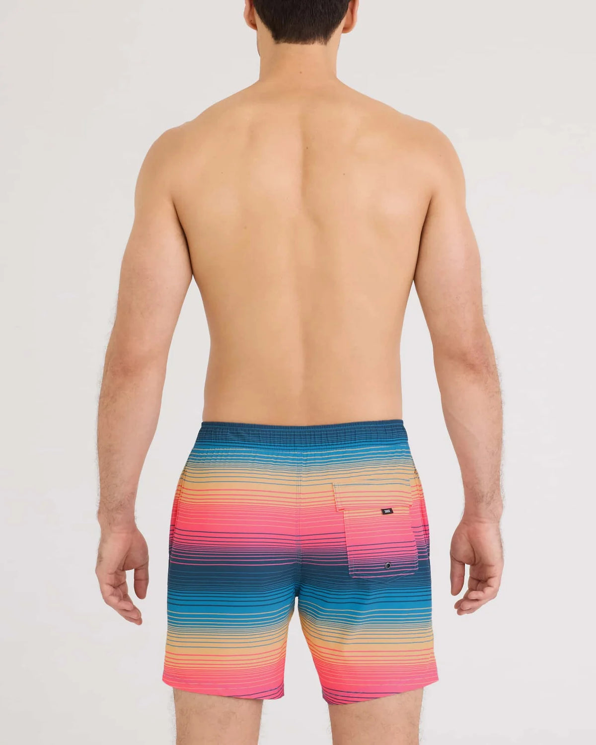 Swim Trunk 7" - Hazy Stripe Sunset