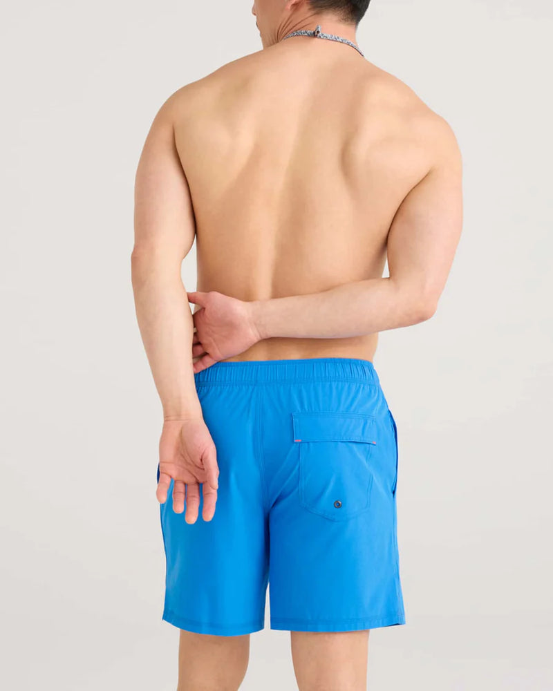 Racer Blue Swim Shorts 7in- SAXX