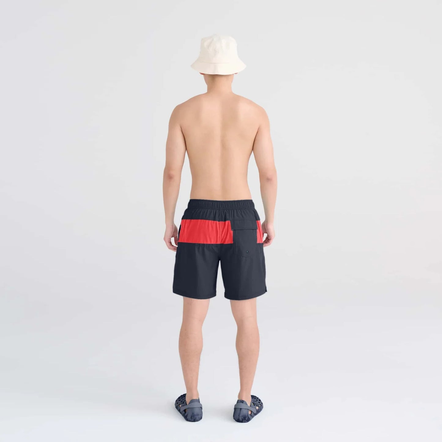 India Ink/Hibiscus- Swim Shorts 7in- SAXX