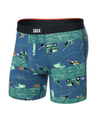 Vibe Xtra Soft Comfort Boxer Brief 6" - SAXX -Buzzcut-Dark Denim