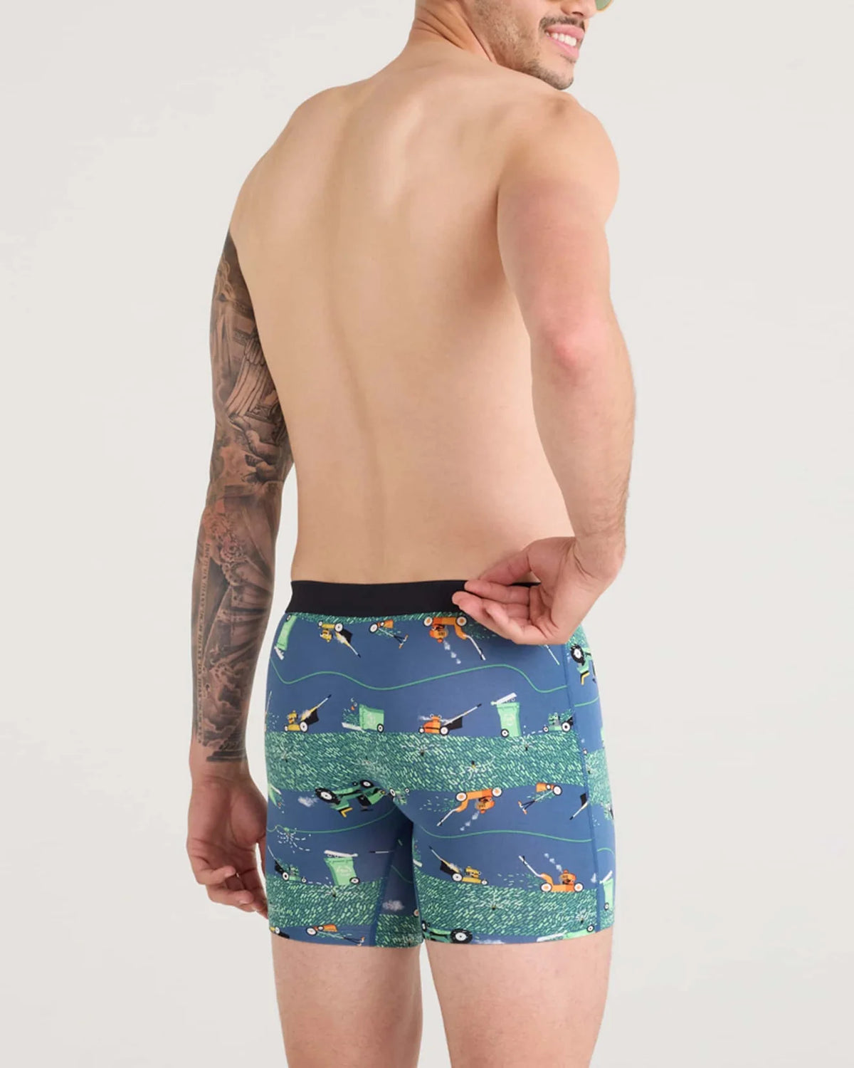 Vibe Xtra Soft Comfort Boxer Brief 6" - SAXX -Buzzcut-Dark Denim