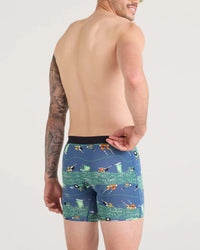 Vibe Xtra Soft Comfort Boxer Brief 6" - SAXX -Buzzcut-Dark Denim