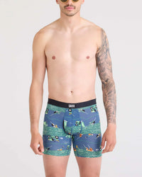 Vibe Xtra Soft Comfort Boxer Brief 6" - SAXX -Buzzcut-Dark Denim