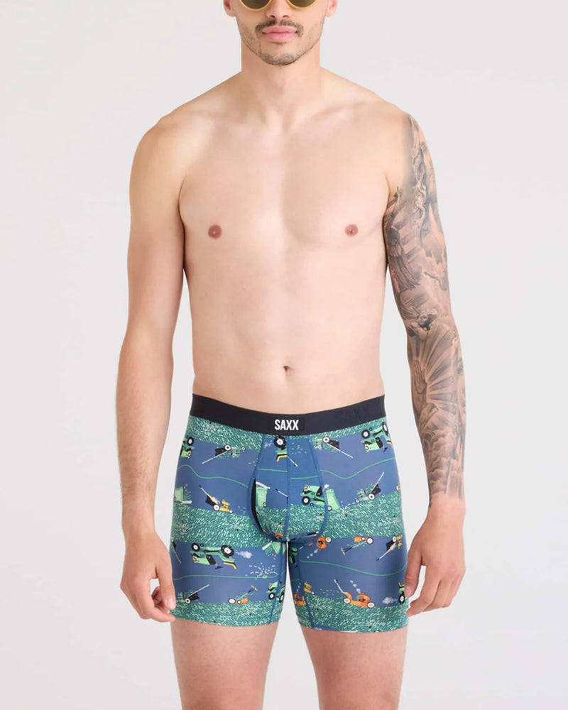Vibe Xtra Soft Comfort Boxer Brief 6" - SAXX -Buzzcut-Dark Denim