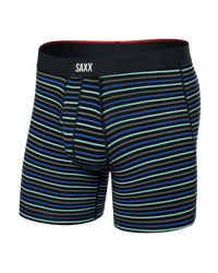 Vibe Xtra Soft Comfort Boxer Brief 6"-Gent's Stripe-Sport Blue