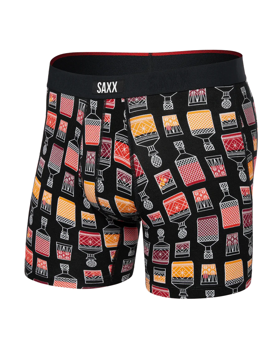 Vibe Xtra Soft Comfort Boxer Brief 6"/Top Shelf Black SAXX Underwear