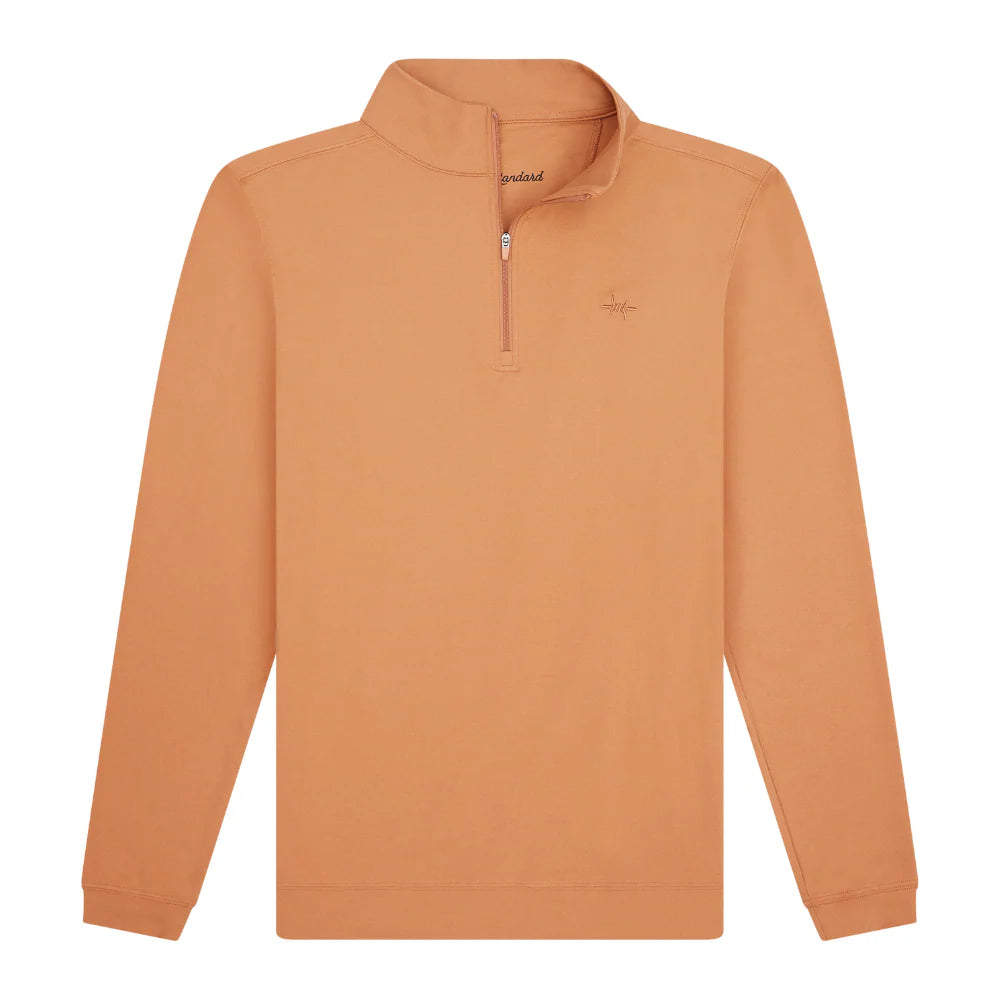 Texas Standard hybrid quarter zip burnt orange