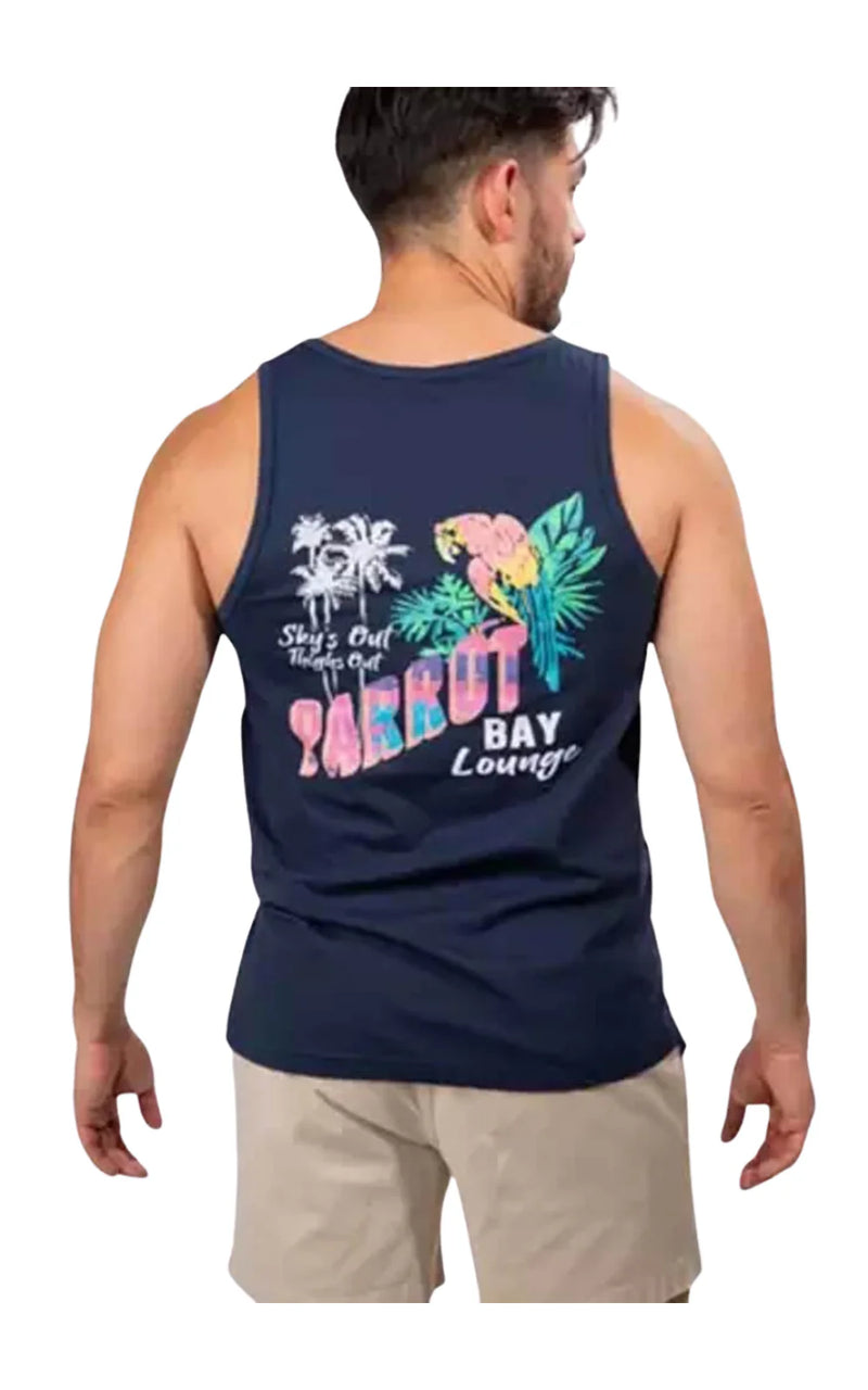 The Repeat- Tank Top Navy- Chubbies