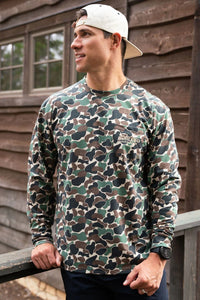 Throwback Camo Tee L/S - Burlebo