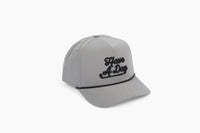 Have a Day Gray Rope Hat