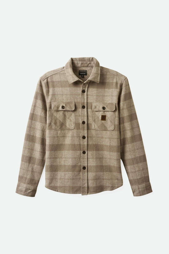 Bowery Heavyweight Flannel-Offwhite/Cinder-Brixton